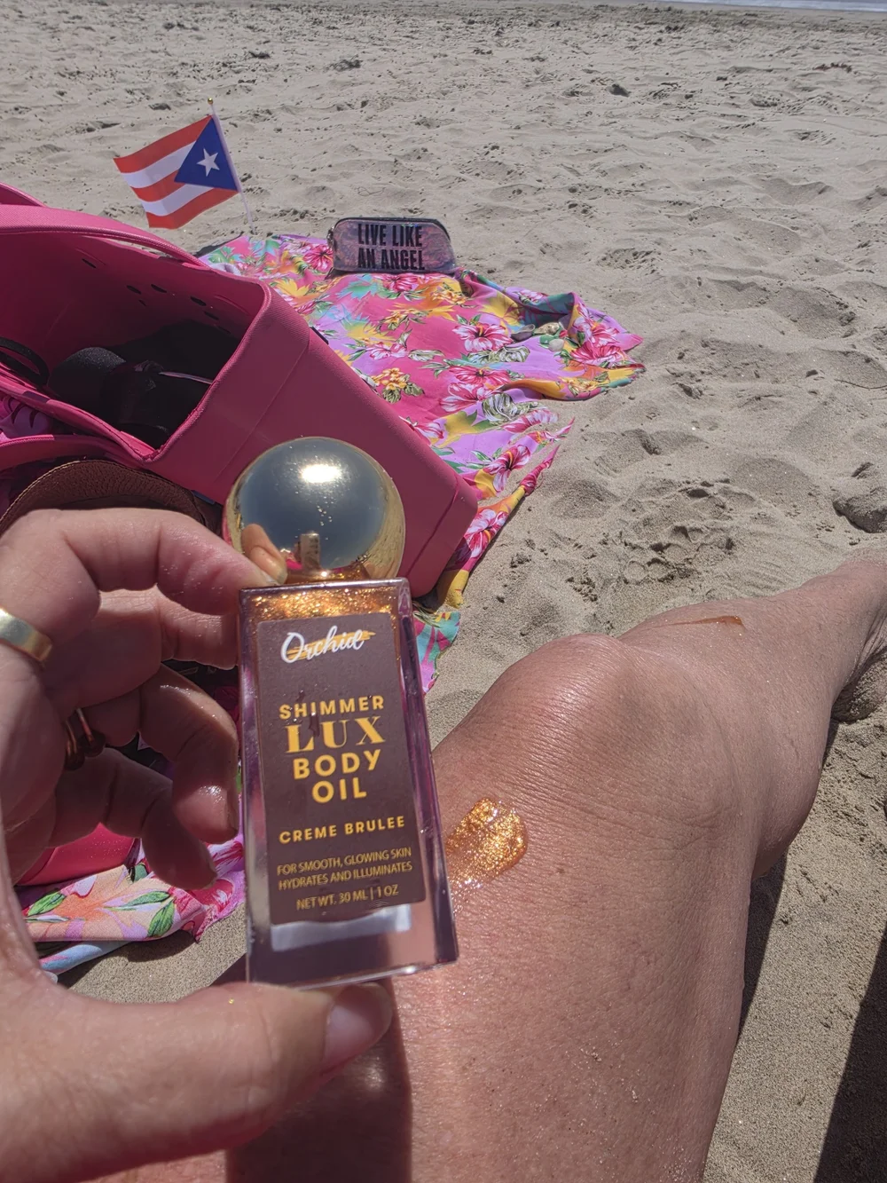 Shimmer Lux Body Oil — Creme Brulee (Gold)